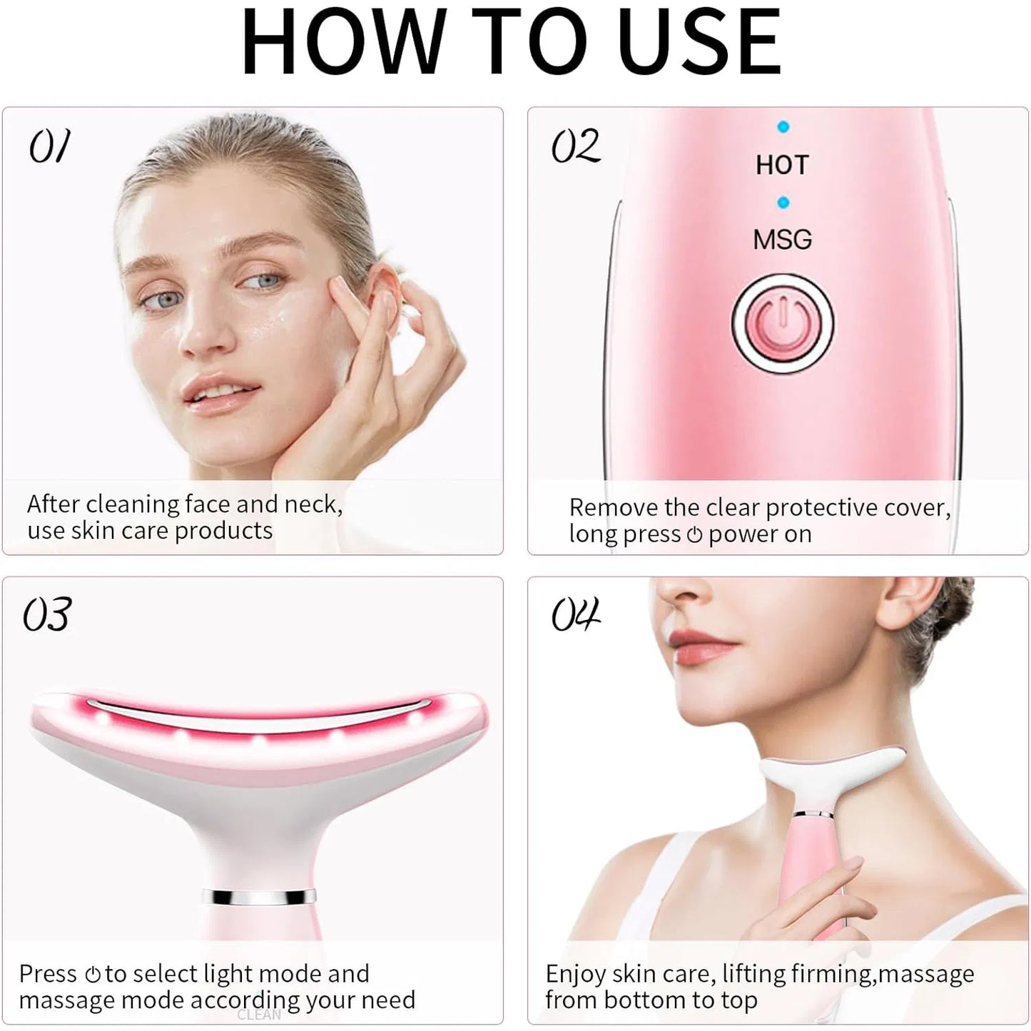 Neck & Face Lift Massager – Skin Tightening & Anti-Aging Tool